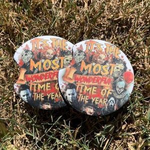 Horror Icons Car Coaster Set | Halloween Horror Coaster